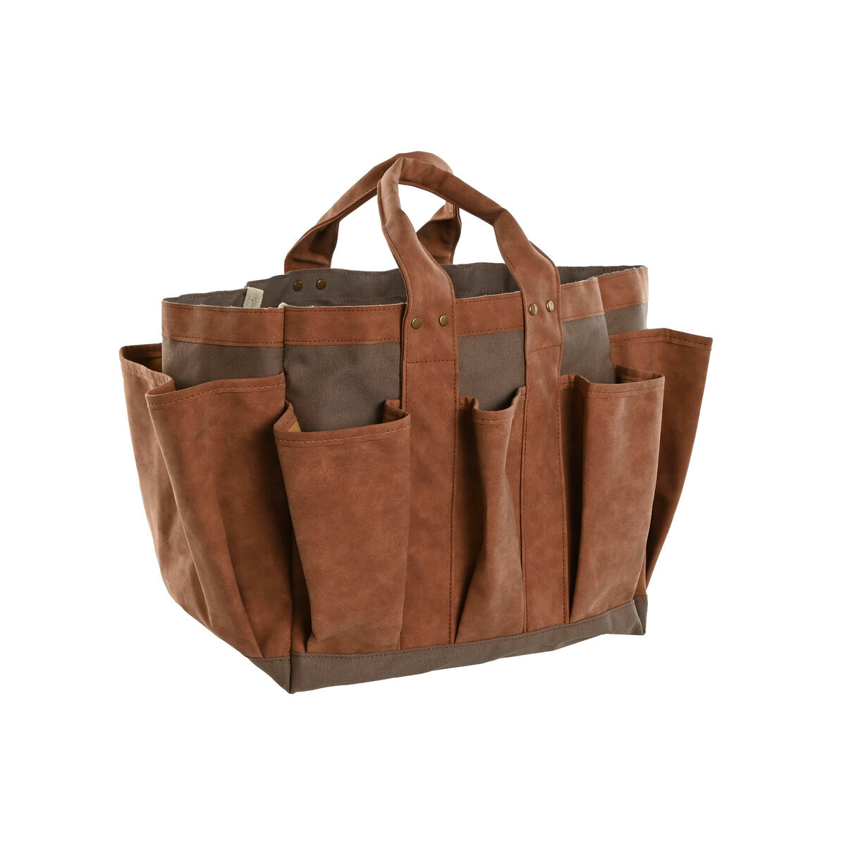 Werkzeughalter Home ESPRIT Handtasche Garten Braun 47 x 18 x 27 cm