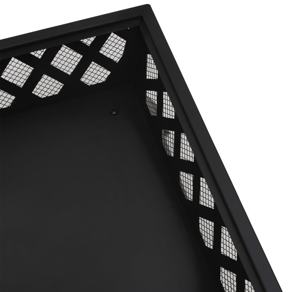 Feuerschale Mit Schürhaken 50 Cm Xxl Stahl