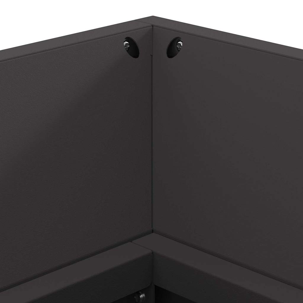 Feuerplatz Schwarz 160 X 45 X 35 Cm Kaltgewalzter Stahl