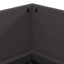 Feuerplatz Schwarz 160 X 45 X 35 Cm Kaltgewalzter Stahl