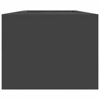 Feuerplatz Schwarz 160 X 45 X 35 Cm Kaltgewalzter Stahl