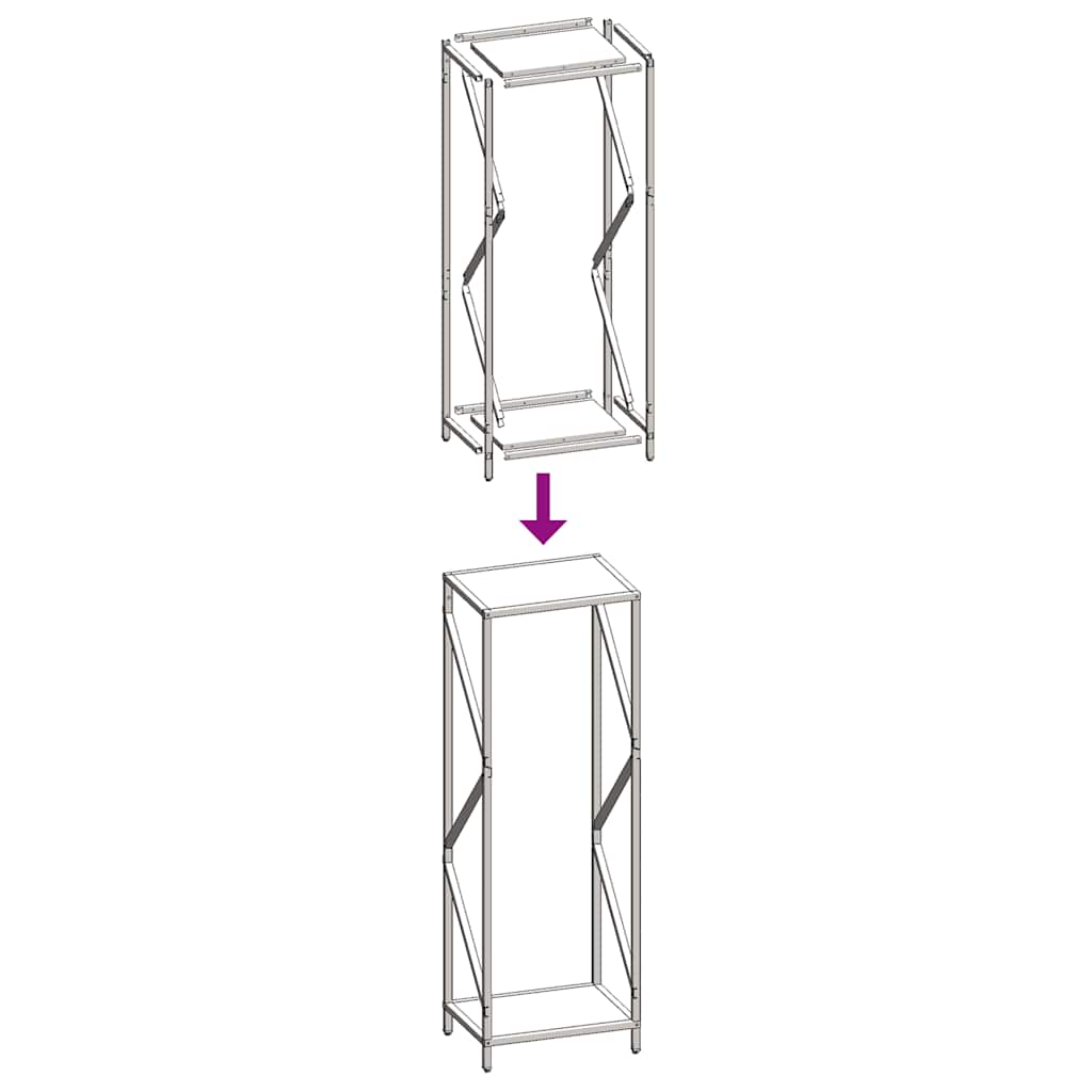 Brennholzregal Kaltgewalzter Stahl